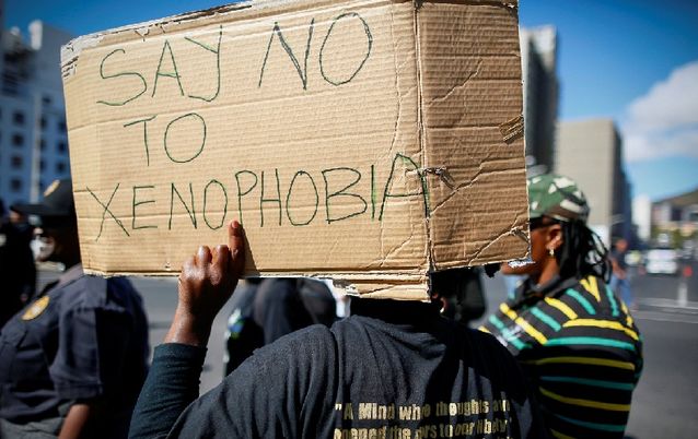 Xenophobia poster. Picture: EPA/NIC BOTHMA